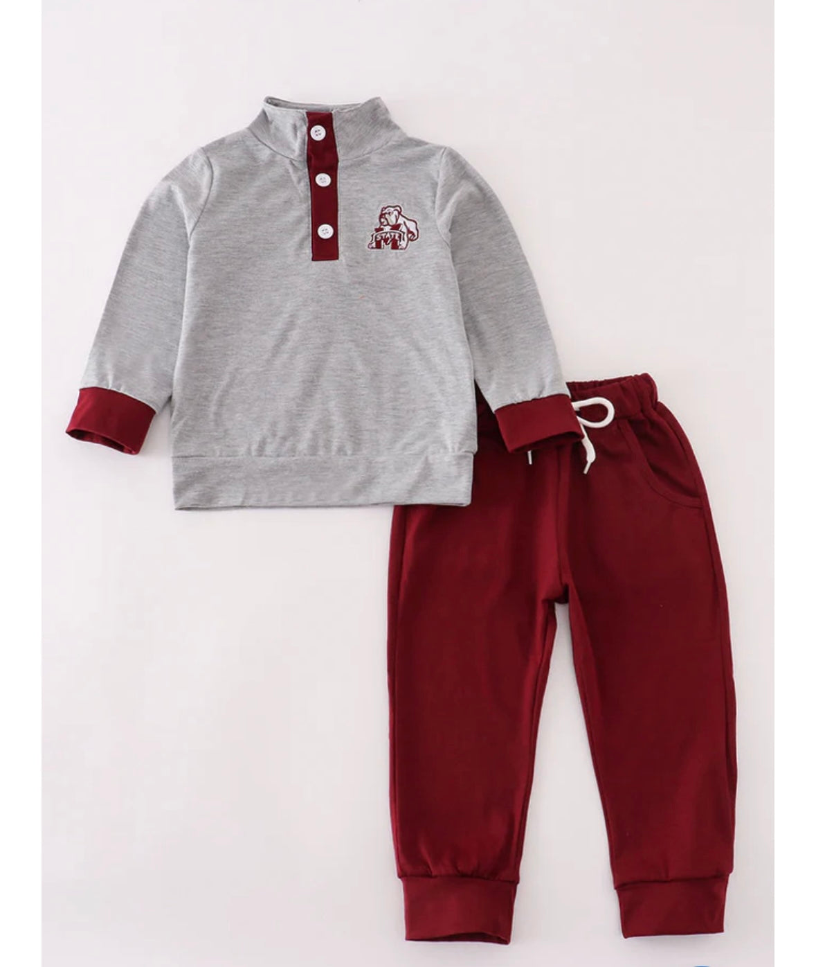 MSU Boys Long Sleeve Outfit Set
