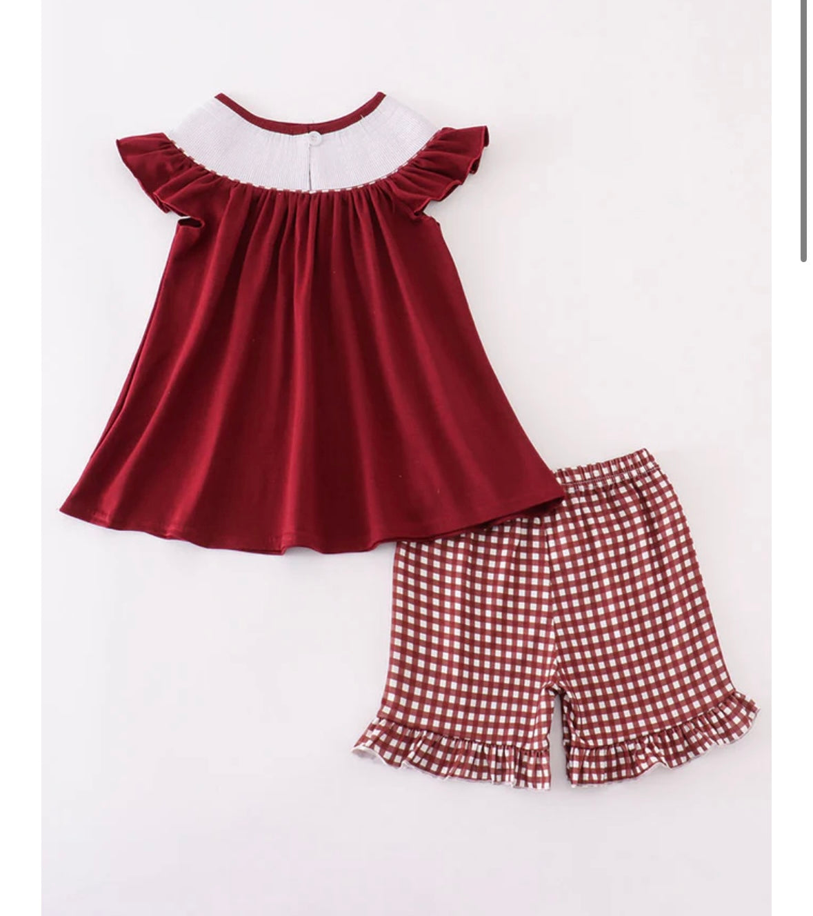 MSU Machine Smocked Girls Outfit Set