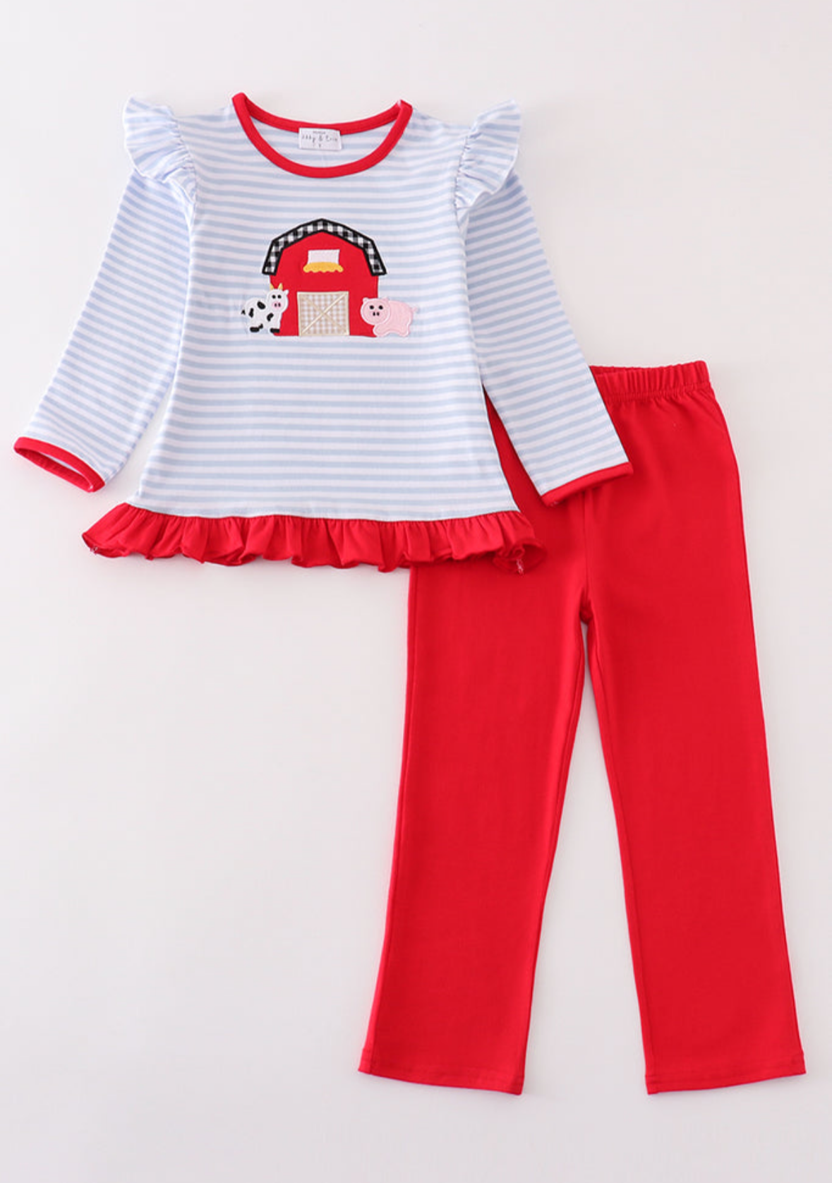 Farm Appliqué Girls Set