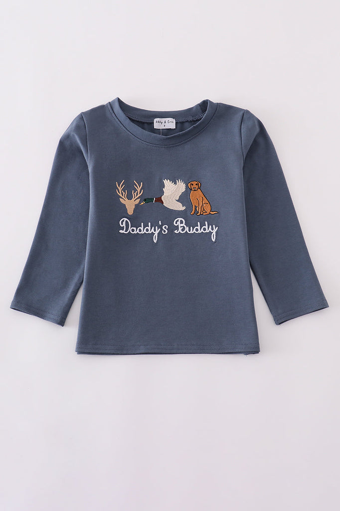 Boys "Daddy's Buddy" Long Sleeve Tee