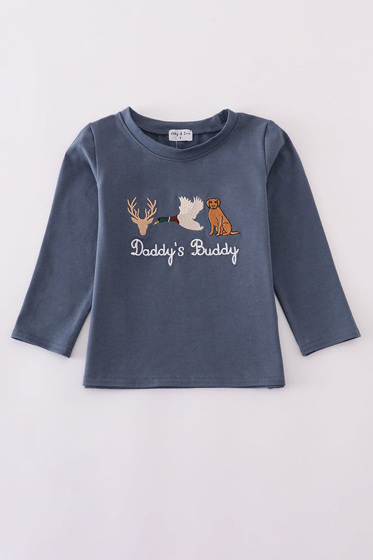 Boys "Daddy's Buddy" Long Sleeve Tee