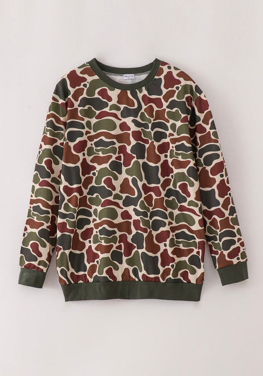 Adult Camo Long Sleeve Top