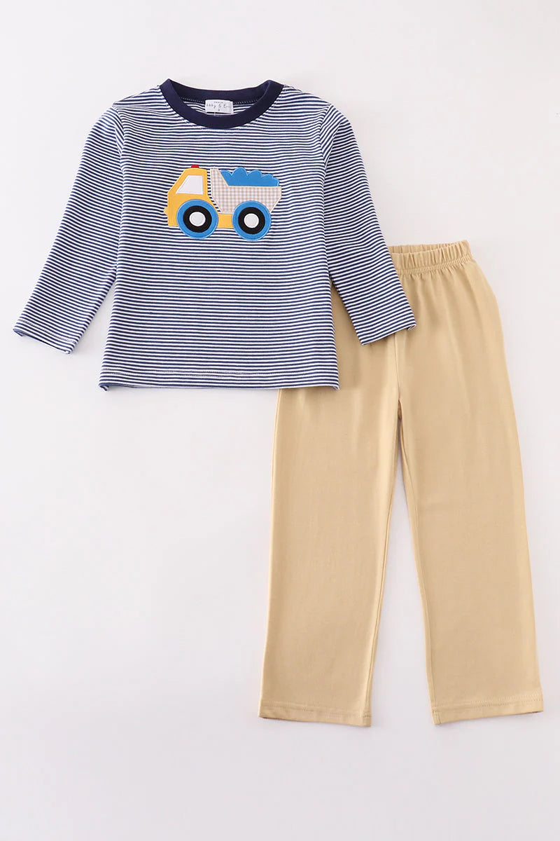 Dumptruck Applique Boys Set