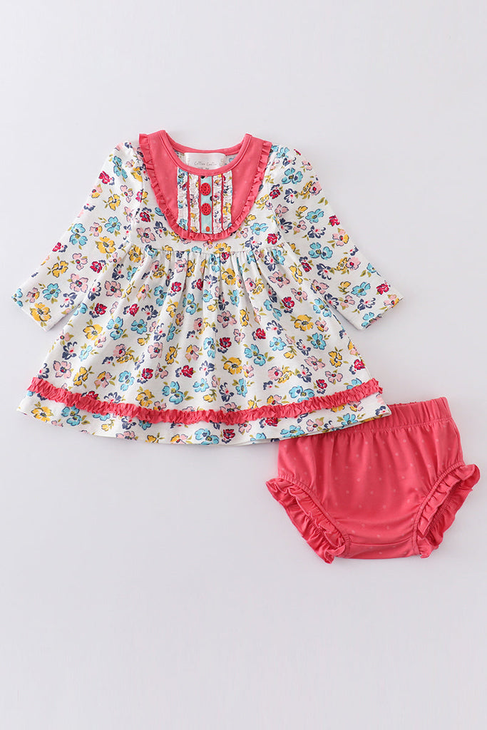 Floral Print Platinum Collection Girls Dress
