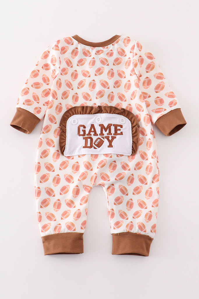 Girls Football Pajama with Embroidered Patch