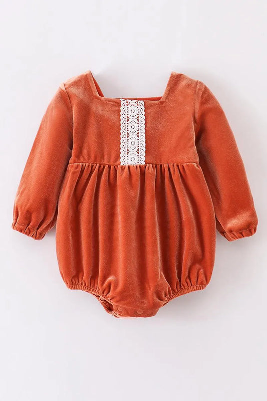 Caramel Premium Velvet Lace Girl Bubble