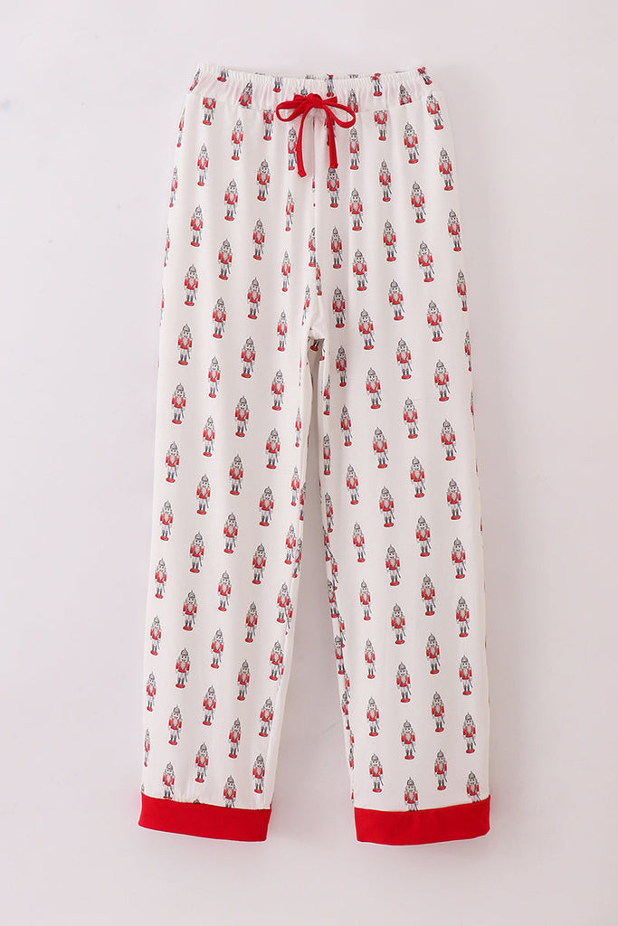Adult Mens Red Nutcracker Christmas Pajama Pant