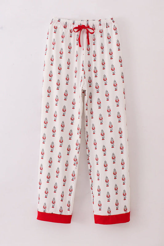 Adult Mens Red Nutcracker Christmas Pajama Pant