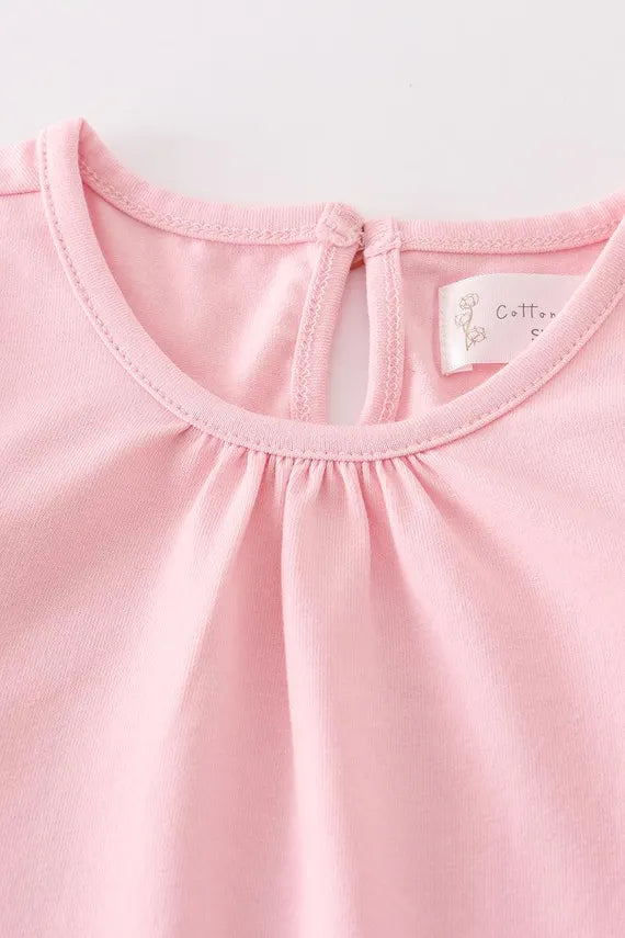 Platinum Light Pink Girls Long Sleeve Top